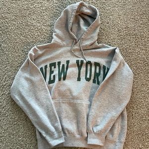 Brandy Melville Grey New York Hoodie